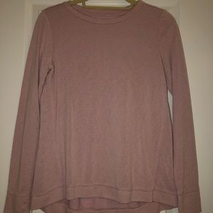 Blush pink long sleeve LOFT top